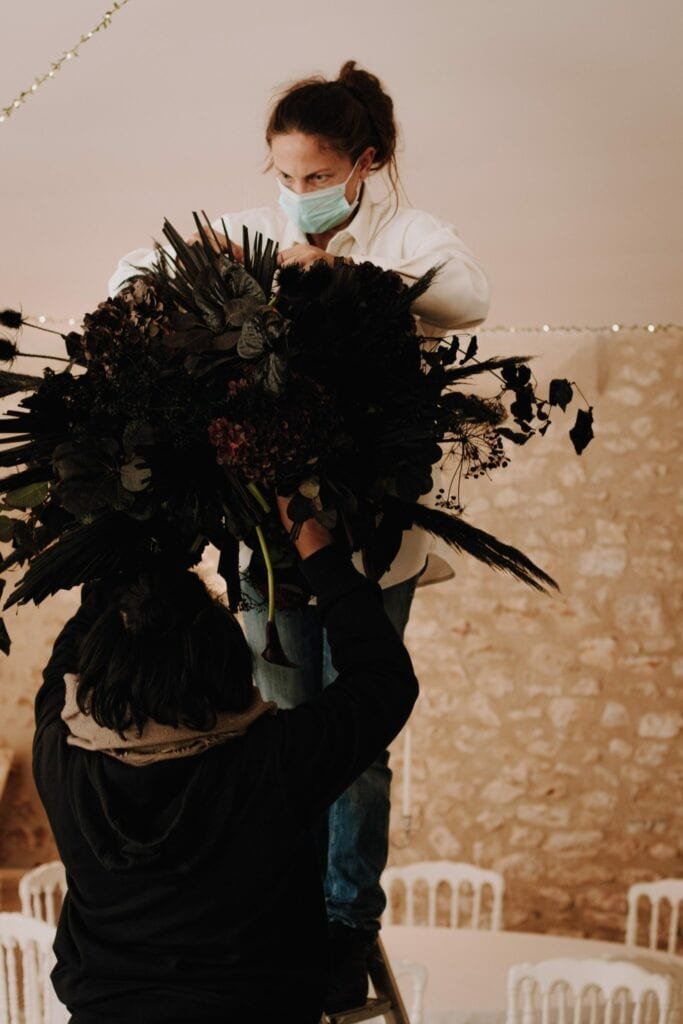 mariage noir et blanc