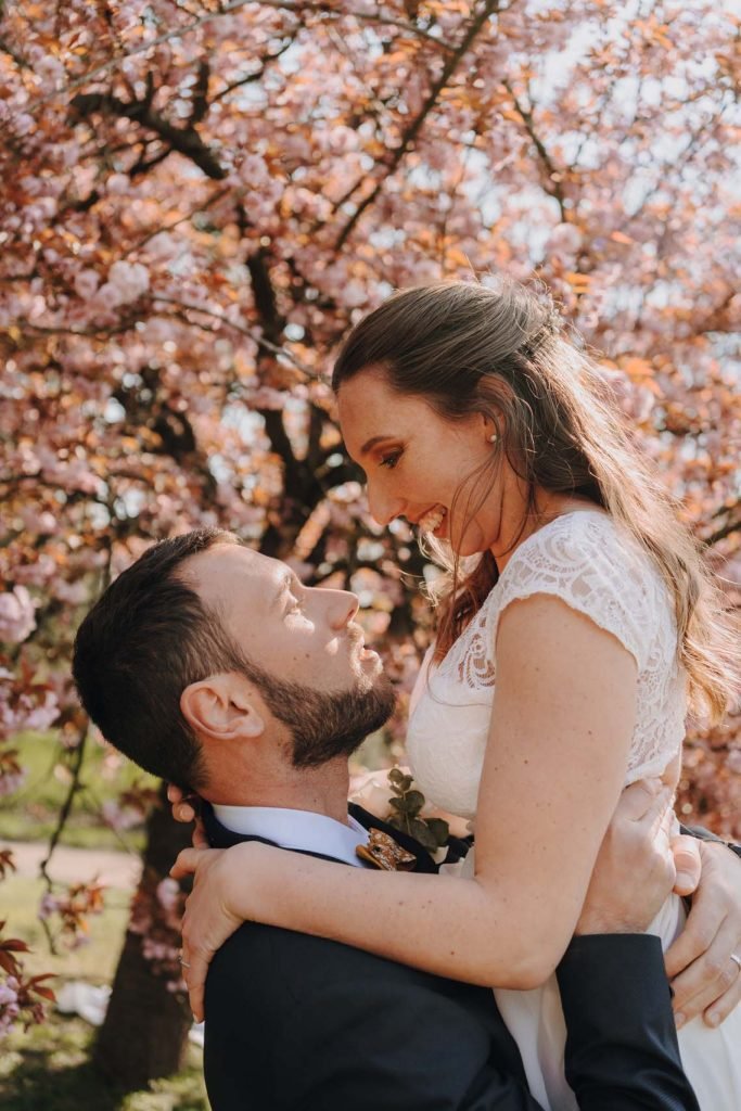 séance couple cerisiers Sceaux