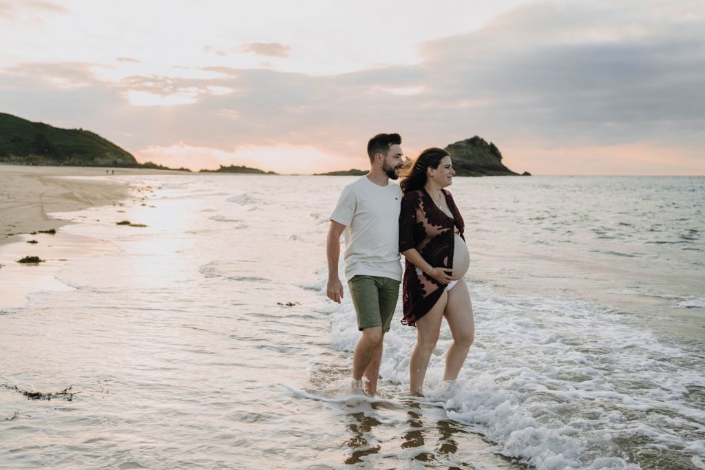 photo grossesse plage saint malo