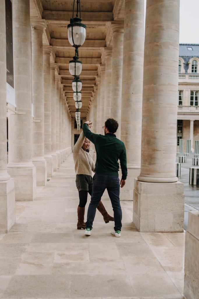 séance photo couple Palais Royal