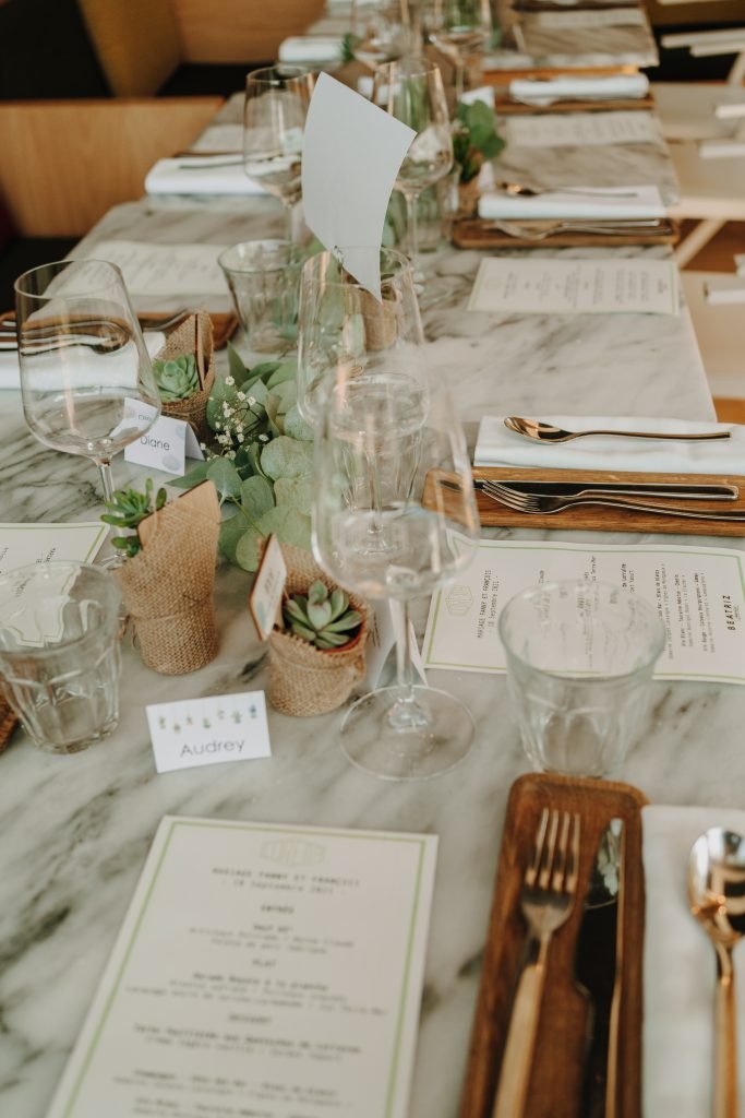 deco table mariage cactus