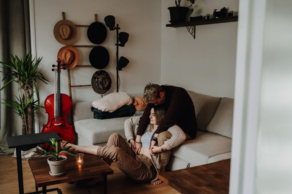 séance photo couple à domicile