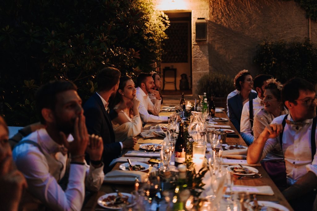 repas mariage exterieur