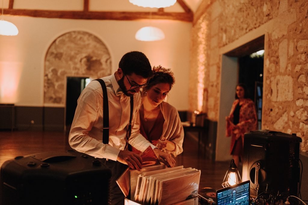 bar à vinyle mariage