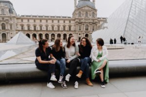 séance photo Louvre EVJF