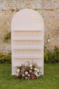 Bar à champagne rose