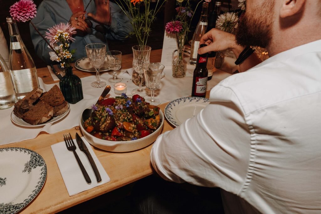repas de mariage original