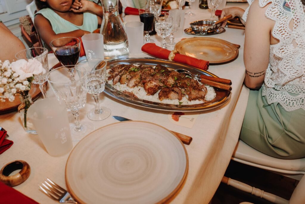 repas de mariage original